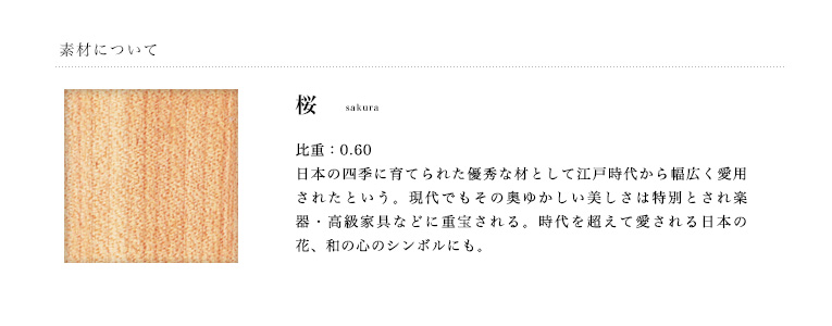 天然木の特徴と説明