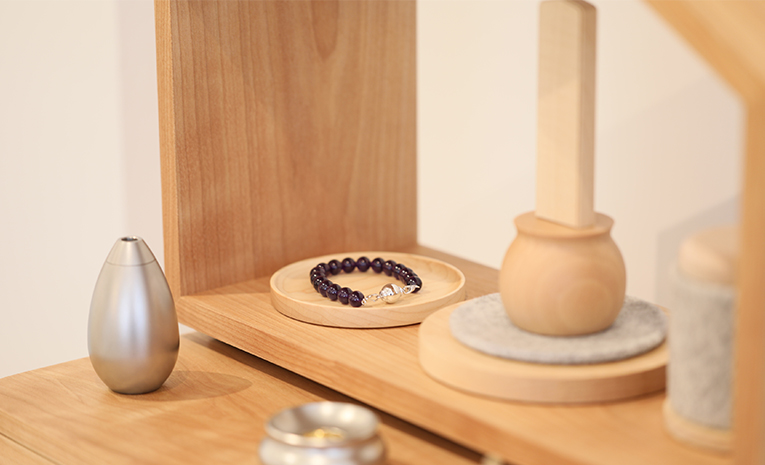 ミニ仏壇 オプション　いのりの小皿　使用イメージ2