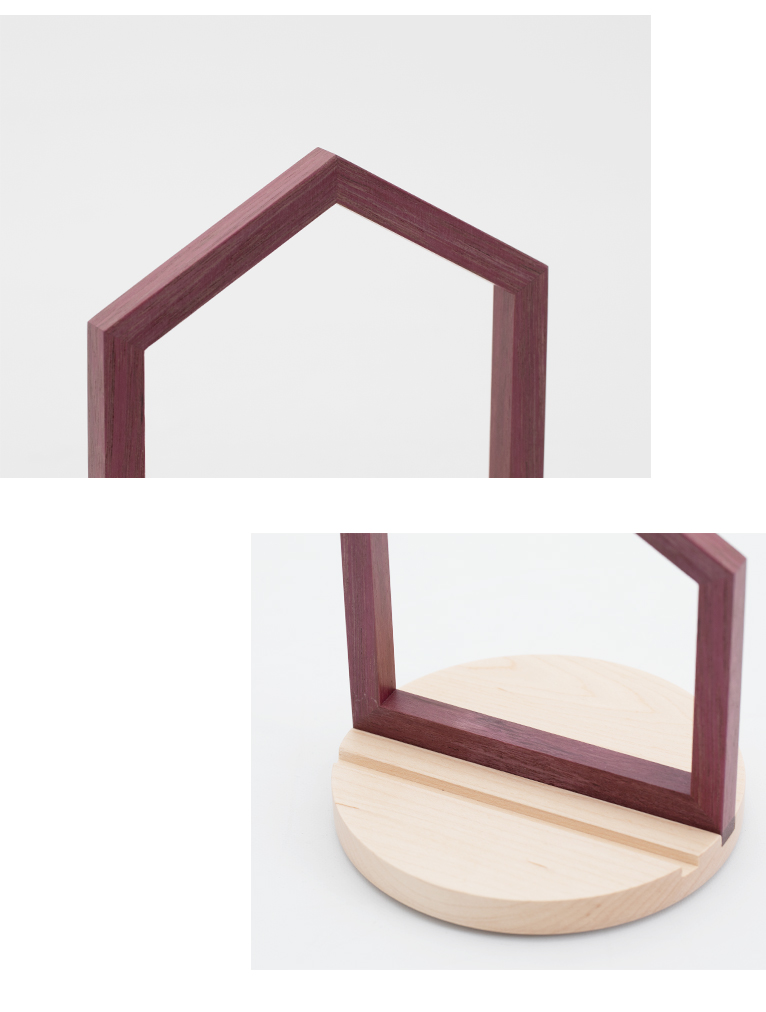 やさしい神棚] かみさまスタンド パープルハート | いのりオーケストラ